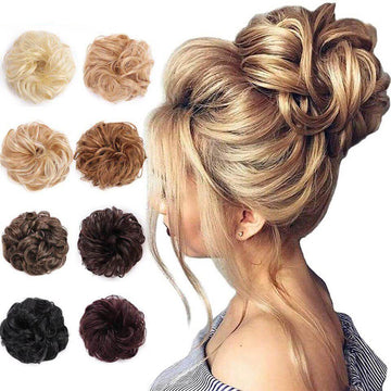 Coletero para cabello moño despeinado