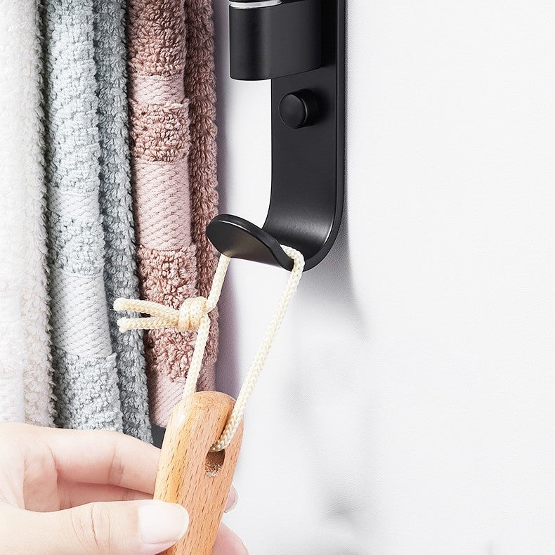 Tidyrack Toallero – 5 Brazos Giratorios y Diseño Moderno en Negro Mate