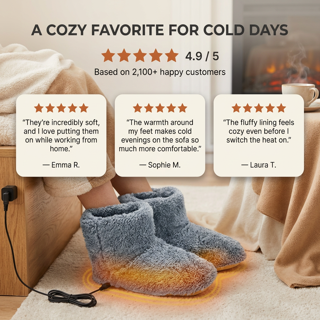 Verwarmde snowboots – USB-oplaadbaar met pluche voering VestraGear