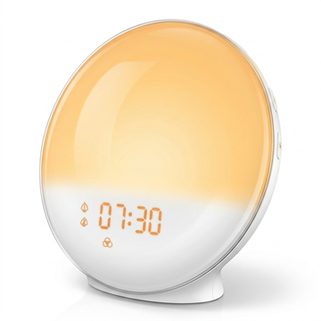 Wake-uplicht wekker – zonsopgang, dubbel alarm en FM-radio VestraGear
