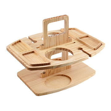 WineNest – Tragbarer Holztisch für Weinpicknick & Garten  