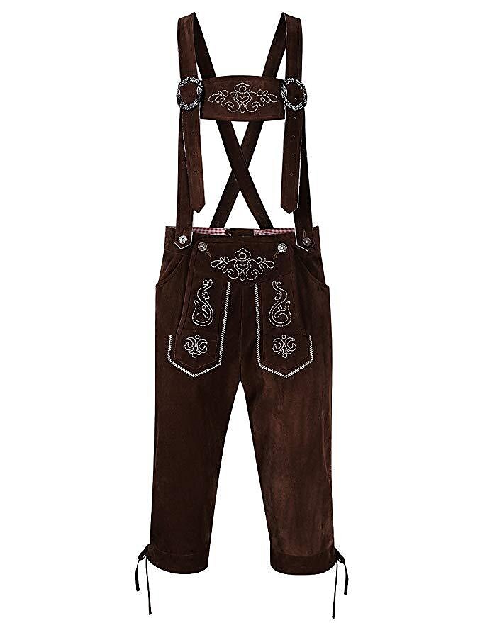Alpenjunge – Lederhosen-Shorts met Borduursel voor Heren, Oktoberfest