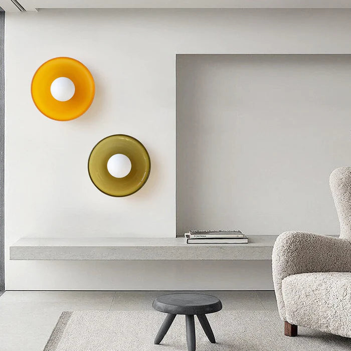 Culina – Ronde flush plafondlamp – Glasdesign voor keuken & interieur