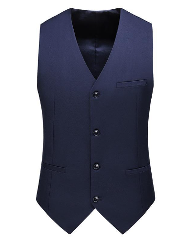 Melzano Zeldony – Chaleco de satén tradicional con corbata e pochette