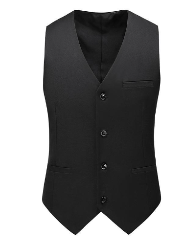 Melzano Zeldony – Chaleco de satén tradicional con corbata e pochette