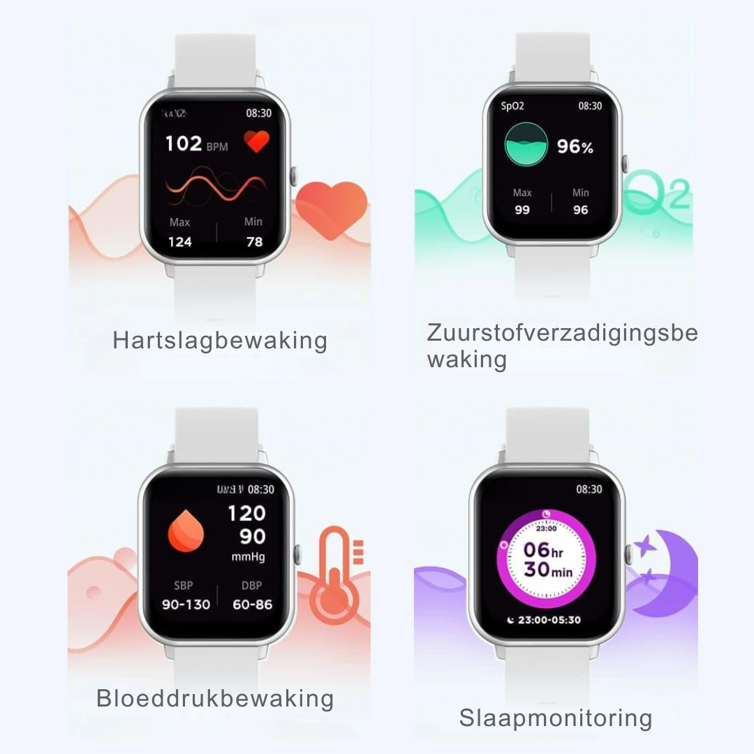 Fitpro – Reloj inteligente con funciones de salud e IP68 – Para usuarios activos