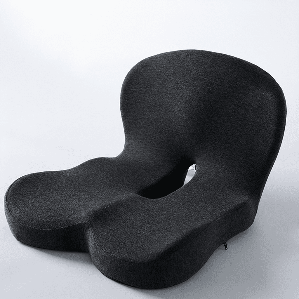 Ergonomisch Zitkussen – Memory Foam met U-Vorm, Antislip Onderzijde & Wasbare Hoes