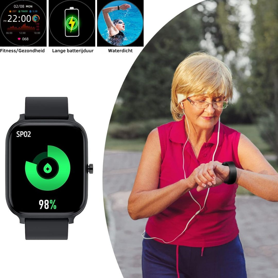 Fitpro – Reloj inteligente con funciones de salud e IP68 – Para usuarios activos