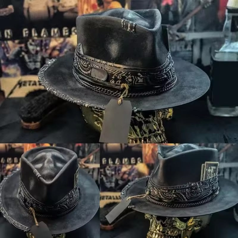 Artisan Skull Hat – Handgemaakte pet met stijlvol doodshoofdmotief
