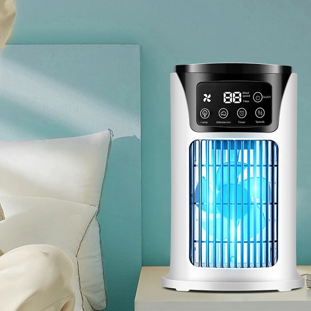 AirPure Mini – Compacto 3-en-1 Refrixerador de aire con USB e deseño silencioso