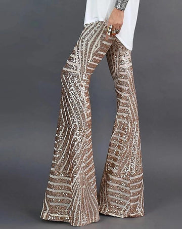 Jameela Pantalón | Pantalón con Brillantina para un Look Festivo y Brillante