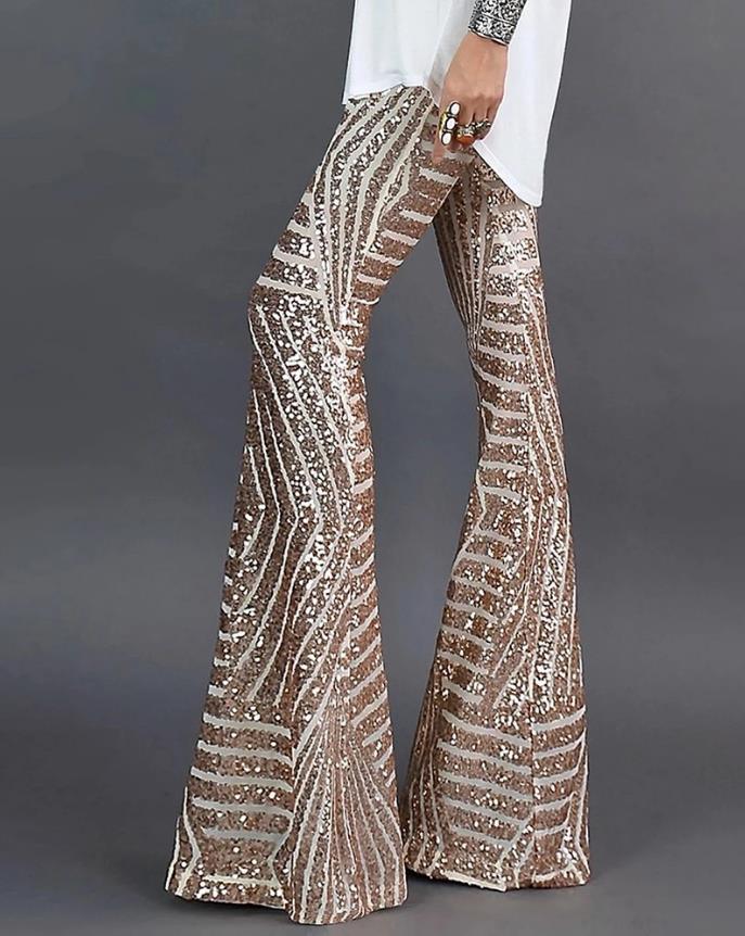 Jameela Pantalón | Pantalón con Brillantina para un Look Festivo y Brillante