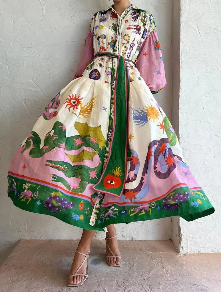 Alessia | elegante vestido maxi italiano para calquera ocasión