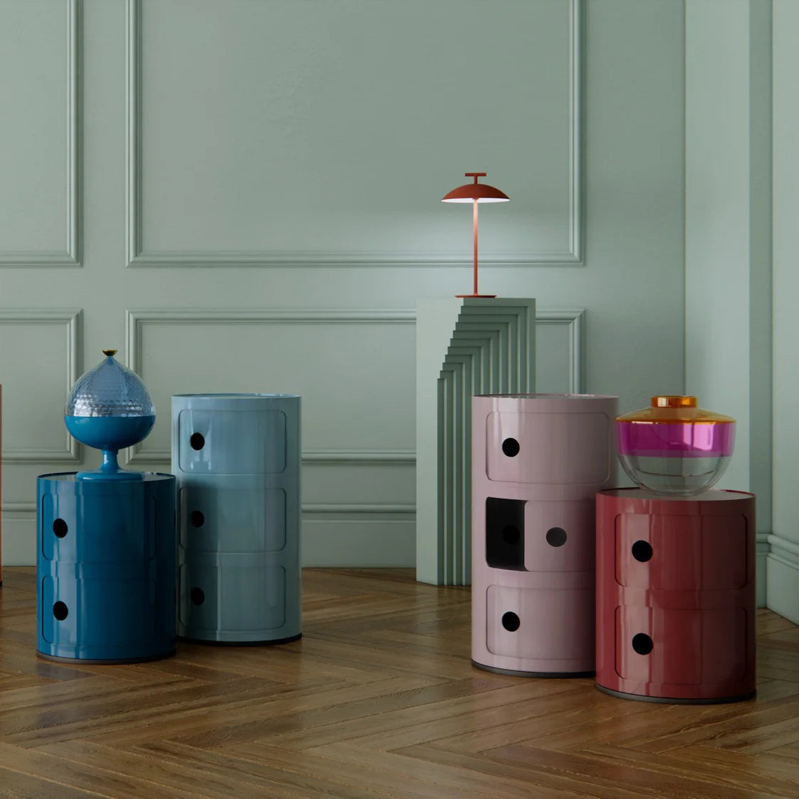Modulo Living – Ronde Componibili Kast, modulair & lichtgewicht