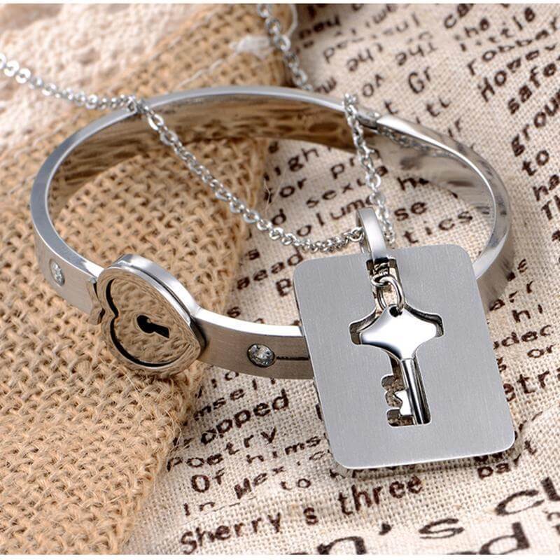 Jij Bent De Sleutel Tot Mijn Hart Armband & Ketting Set