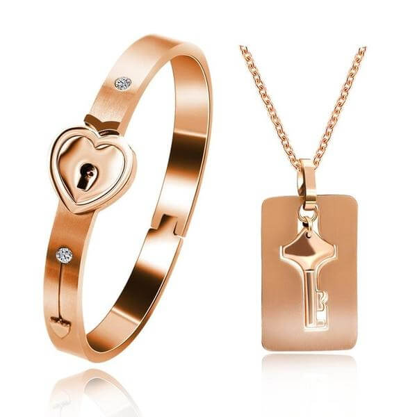 Jij Bent De Sleutel Tot Mijn Hart Armband & Ketting Set
