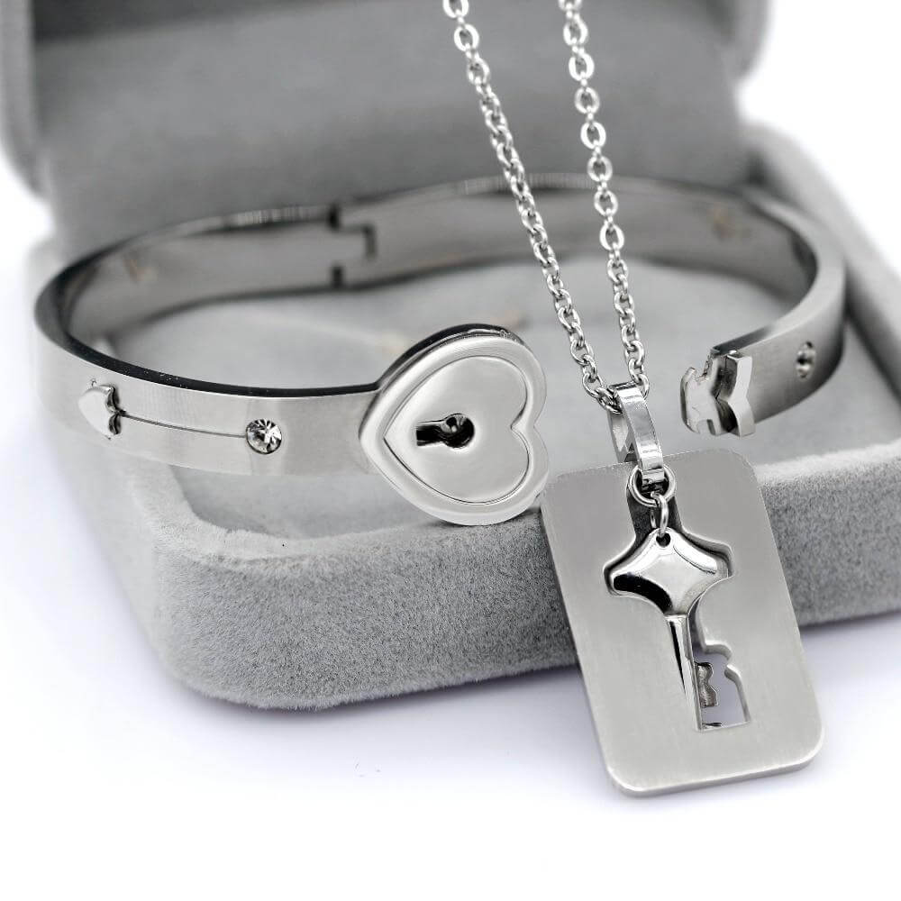 Jij Bent De Sleutel Tot Mijn Hart Armband & Ketting Set