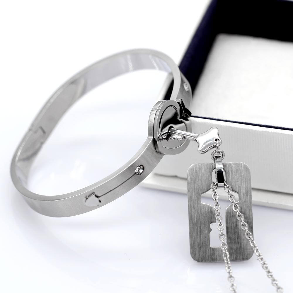 Jij Bent De Sleutel Tot Mijn Hart Armband & Ketting Set