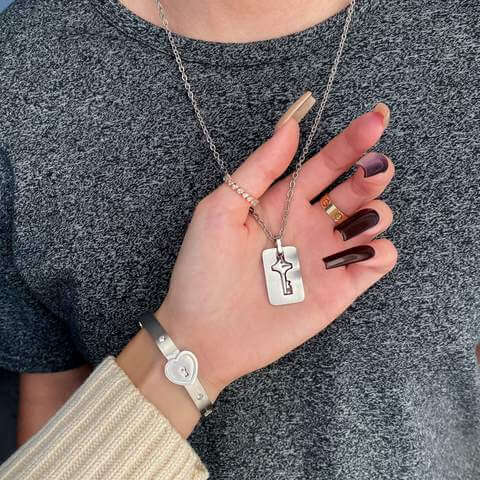 Jij Bent De Sleutel Tot Mijn Hart Armband & Ketting Set