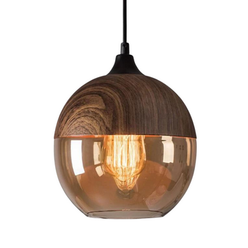 NordLuna Lámpara de techo – Elegante lámpara de techo escandinava de madera para interiores cálidos y modernos