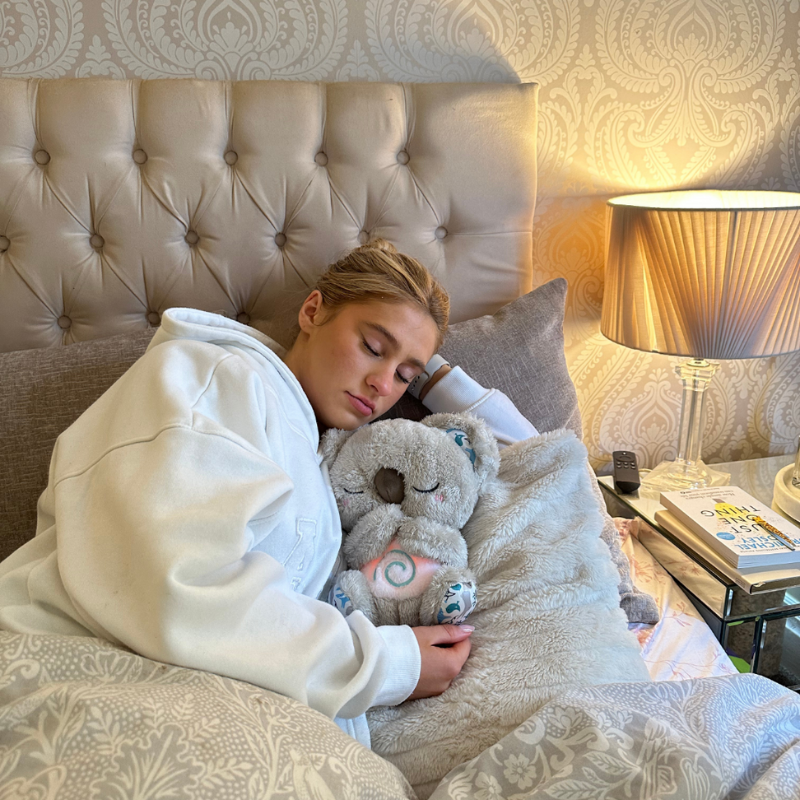 CalmPal peluche con sons relaxantes e función de luz
