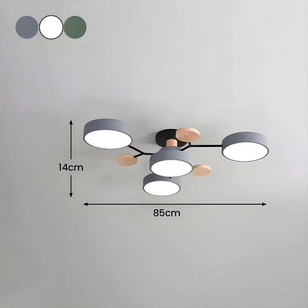 Lumaro – Lámpara de teito LED redonda – Deseño moderno para salón