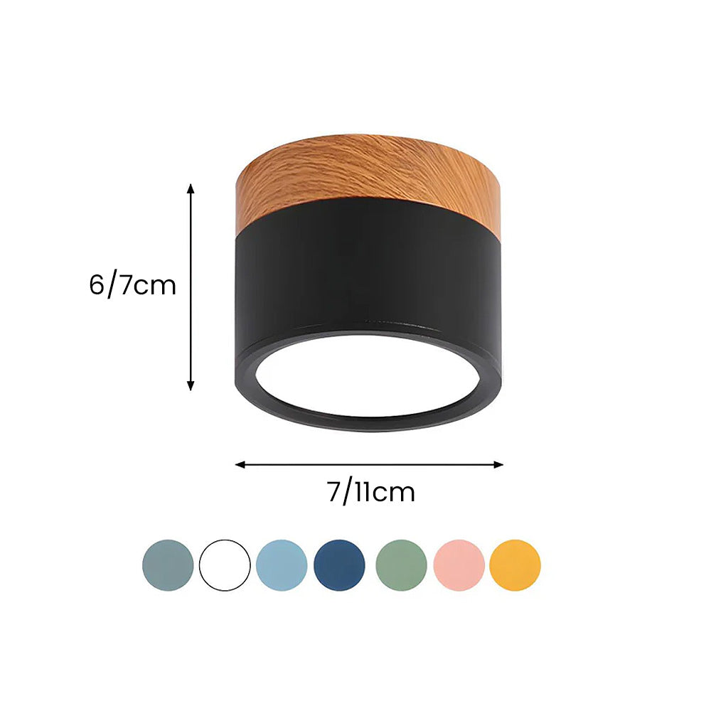 Cylora – Lámpara de techo empotrada compacta – Foco LED moderno de aluminio