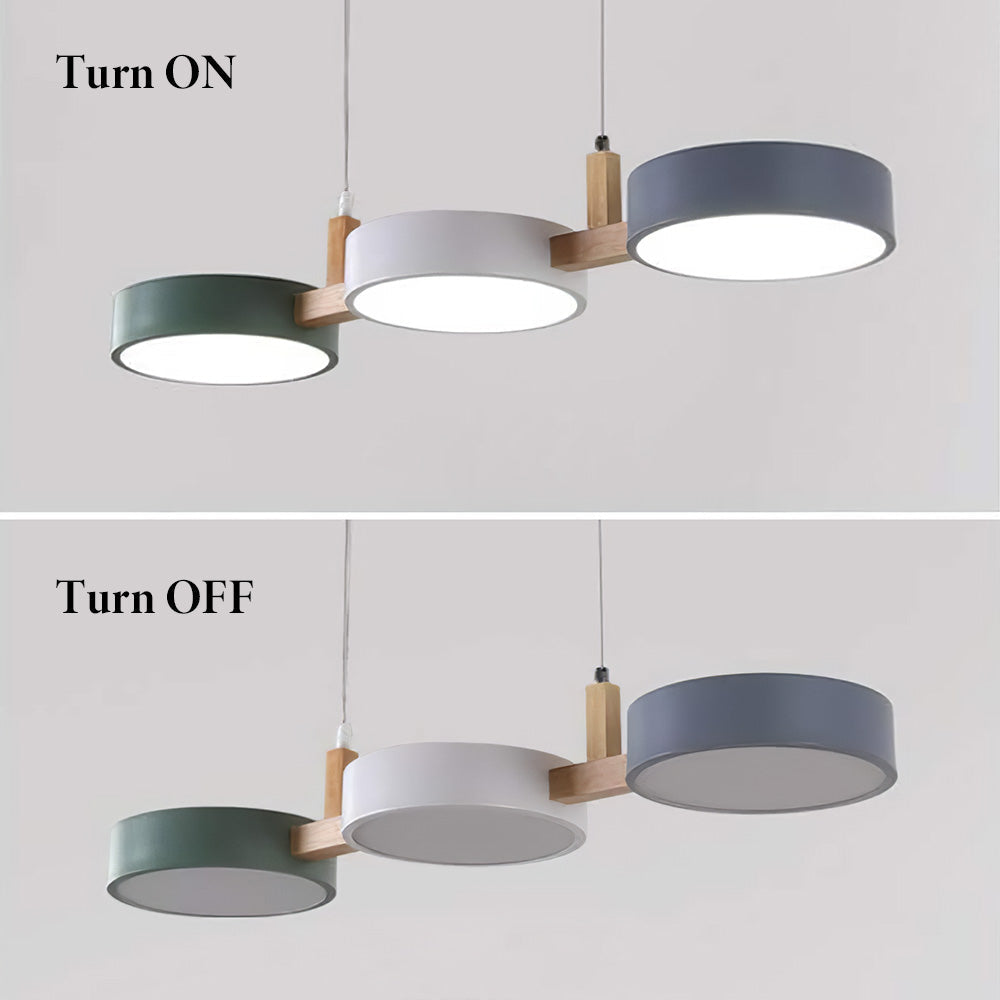 Nordura – Moderne zylindrische Pendelleuchte – mehrere LED-Lichtquellen
