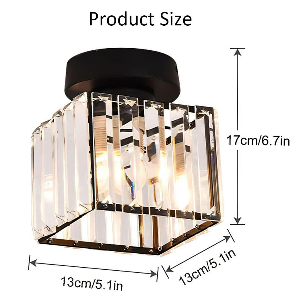 Bravura – Modern flush ceiling lamp – 1-light black design