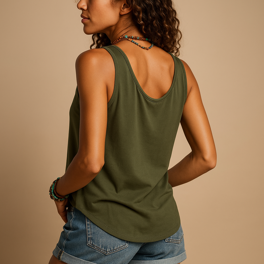 Lunira – Dames top met V-hals en zakken – Zomerse look voor in je vrije tijd