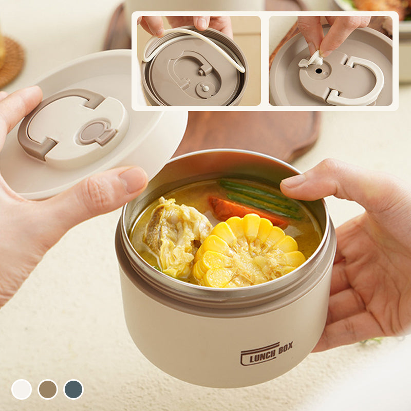 ThermoBox Lunchbox – Smart Multi-layer Lunchbox with Insulation and FREE Carry Bag for Hot and Cold Meals On the Go