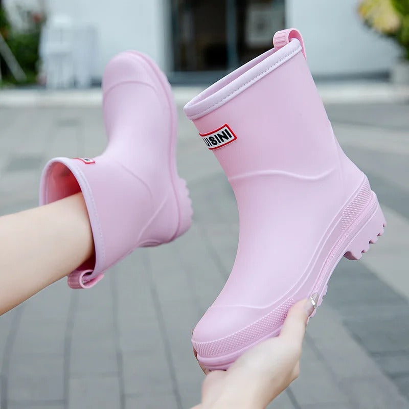 AquaStride 2.0 | Waterproof rubber boots with half shaft for women