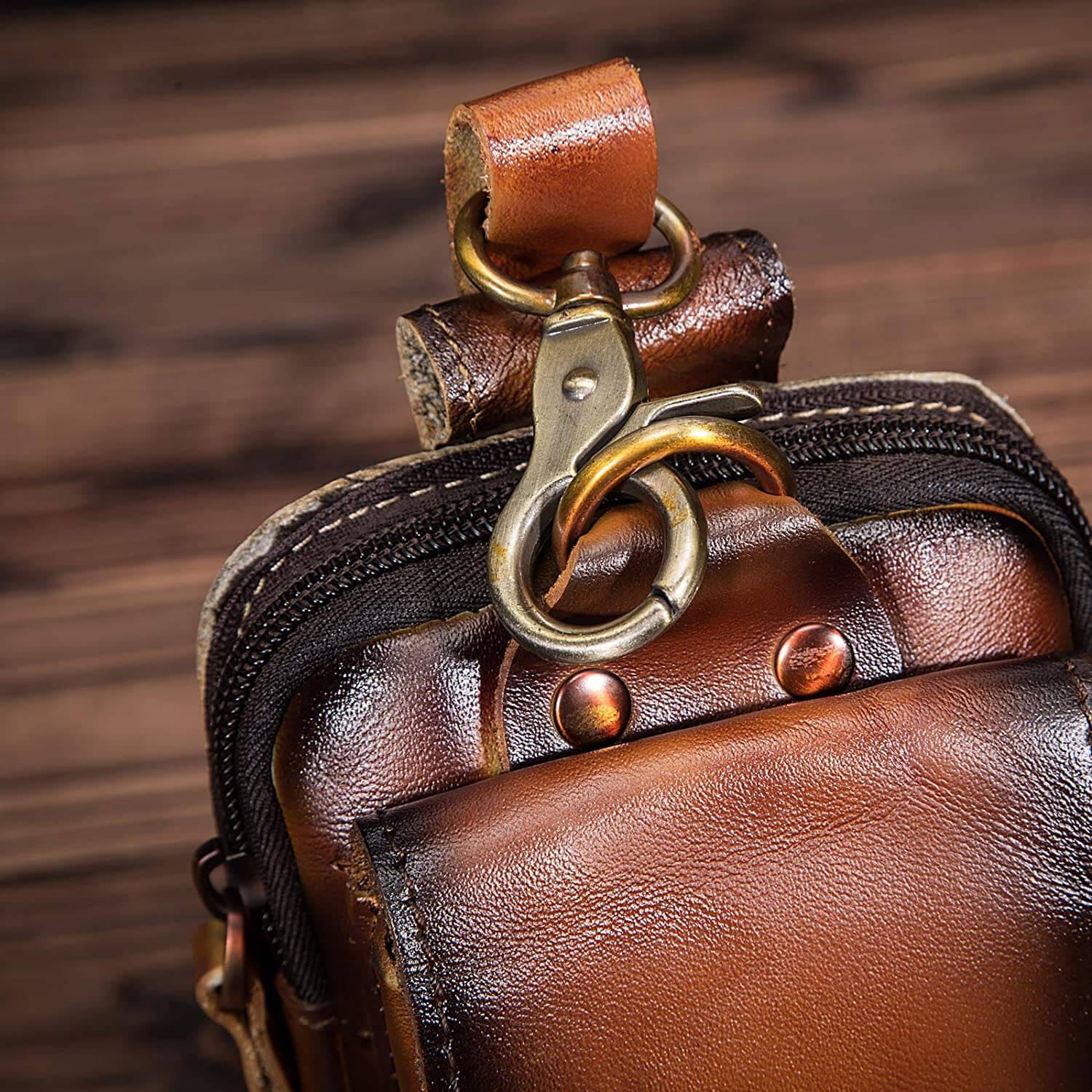 PU Lederen Heren Waist Bag