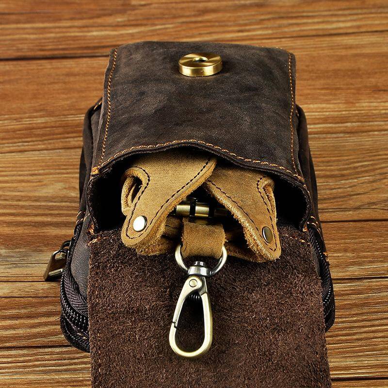 PU Lederen Heren Waist Bag