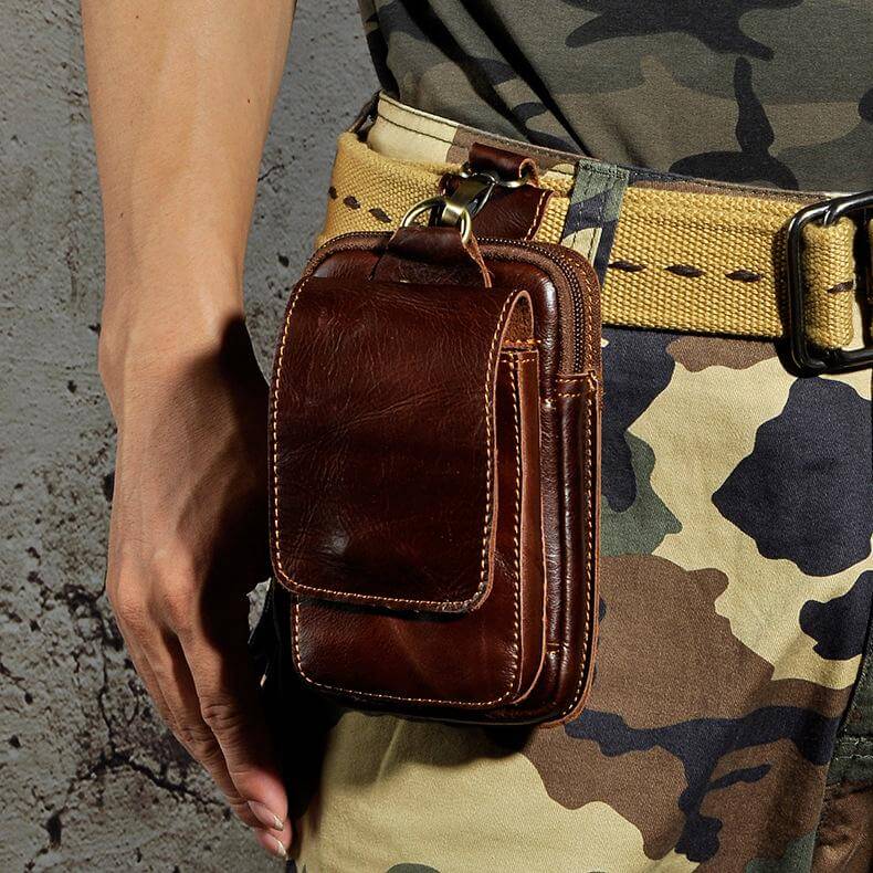 PU Lederen Heren Waist Bag