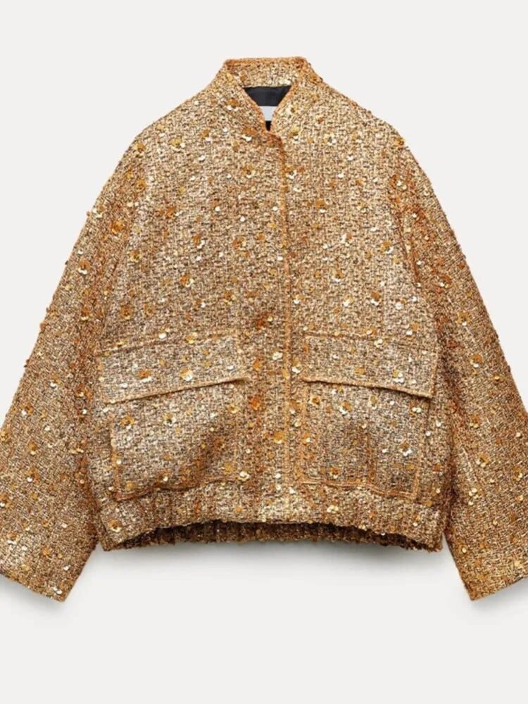 Revalki | Glitzer Bomberjacke
