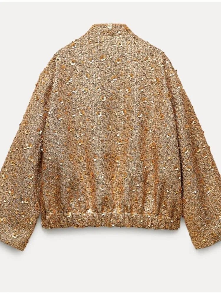 Revalki | Glitzer Bomberjacke