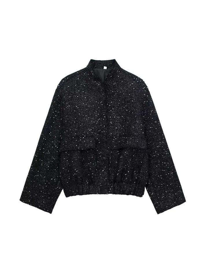 Revalki | Glitzer Bomberjacke