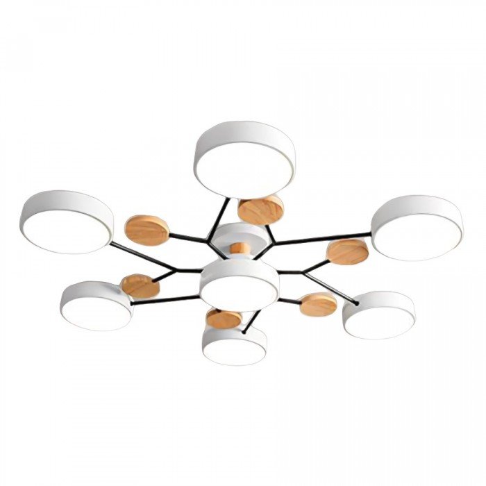 Scandinavische LED-plafondlamp – Vertakt ontwerp & stijl