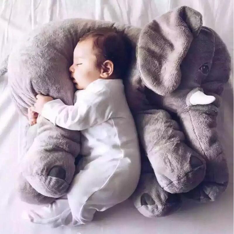 Snuggly Ele - Knuffelzacht Olifantenkussen voor Kinderslaapcomfort
