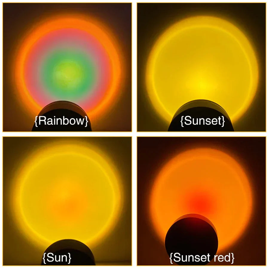 Lámpara de solpor con 4 cores - GlowSphere | Iluminación ambiental para cada espazo