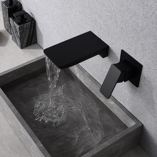 Fluxis – Sensor-Wandarmatur mit Wasserfallaustritt – Modernes Bad & Küche