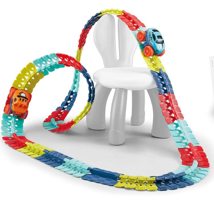 KidsPlay – Pista de carreiras magnética flexible e iluminada – a partir de 3 anos