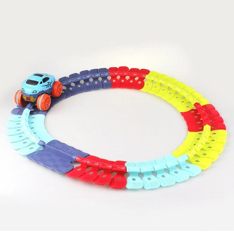 KidsPlay – Pista de carreiras magnética flexible e iluminada – a partir de 3 anos