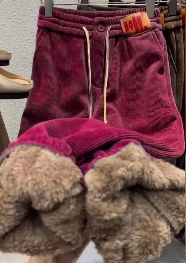 Monica Winter Jogginghose | Warme Plüschfütterung & lässiges Design  