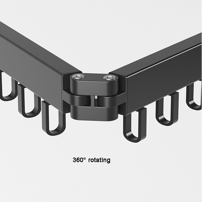 Retractable Clothes Dryer – Foldable Clothes Hanger for Wall Mounting
