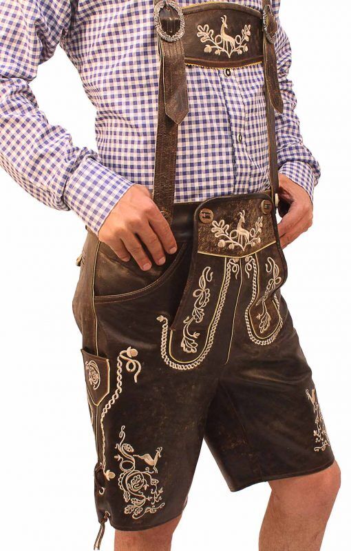 Viktor – Duitse Heren Oktoberfest Lederhosen – Voor Feest & Festival