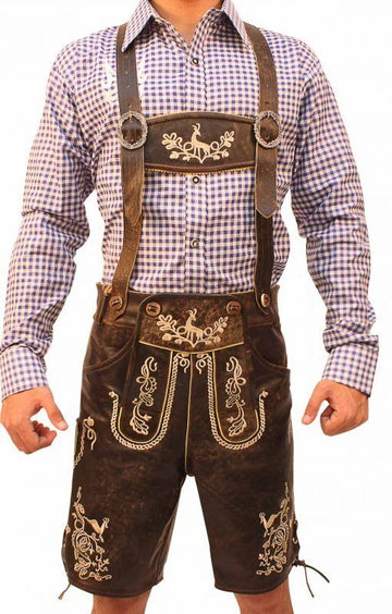 Viktor – Duitse Heren Oktoberfest Lederhosen – Voor Feest & Festival