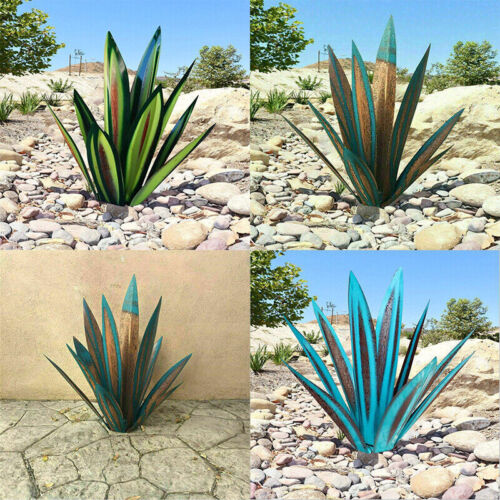 Metalen Agave Tuindecoratie – Weerbestendig Sculptuur voor Tuin en Terras