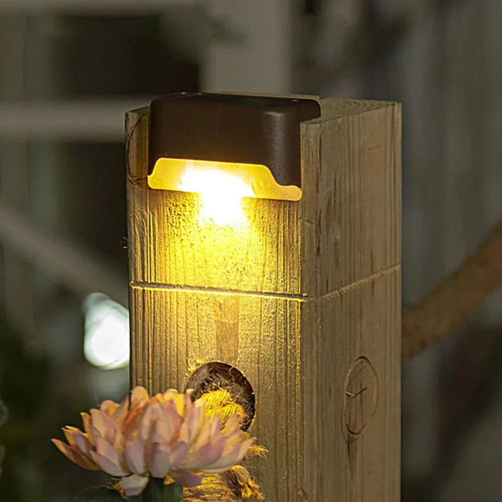 Solarbetriebene Treppenlichter | Wasserdicht mit Lichtschalter